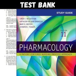 Latest 2023 Pharmacology A Patient-Centered Nursing Process 11th Edition By McCuistion Test bank | All Chapters