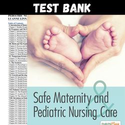 Latest 2023 Safe Maternity And Pediatric Nursing Care 1st Edition by Palmer Test bank | All Chapters
