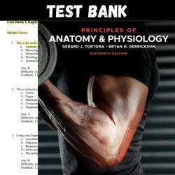 Latest 2023 Principles of Anatomy and Physiology, 16th Edition By Gerard J. Tortora Test bank | All Chapters