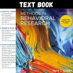 Complete Methods in Behavioral Research 14th Edition PDF | Instant Download