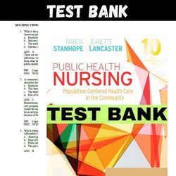 Latest 2023 Public Health Nursing Population-Centered Health Care in the Community 10th Edition Test bank | All Chapters