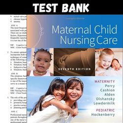 Latest 2023 Maternal Child Nursing Care 7th Edition by Shannon E. Perry Complete Guide 2022 Test bank | All Chapters