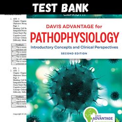 Latest 2023 Davis Advantage for Pathophysiology Introductory Concepts and Clinical 2nd Edition Test bank | All Chapters