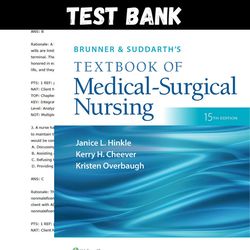 Latest 2023 Brunner & Suddarth's Textbook of Medical-Surgical Nursing, 15th Edition Hinkle Test bank | All chapters