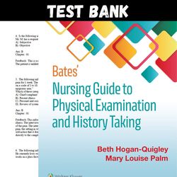 Latest 2023 Bates Nursing Guide To Physical Examination And History Taking 3rd Edition Beth Hogan-Quigley Test bank | Al
