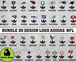 Bundle 30 design logo Adidas NFL, NFL Logo, Nfl Logo Team, Nfl Png, Nfl Tumbler, NFL  Design 02