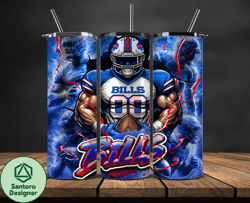 Buffalo BillsTumbler Wrap, NFL Logo Tumbler Png, Nfl Sports, NFL Design Png by Santoro Designer Design-04