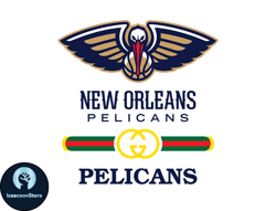 New Orleans Pelicans PNG, Gucci NBA PNG, Basketball Team PNG,  NBA Teams PNG ,  NBA Logo  Design 68