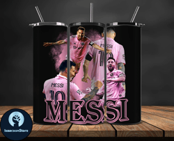 Lionel  Messi Tumbler Wrap ,Messi Skinny Tumbler Wrap PNG, Design by IsaacsonStore 05