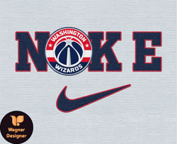 Nike Washington Wizards Svg, Stitch Nike Embroidery Effect, NBA Logo, Basketball Svg, NBA, Nike Nba Design 30