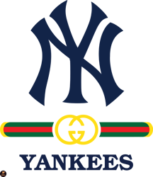New York Yankees PNG, Gucci MLB PNG, Baseball Team PNG,  MLB Teams PNG ,  MLB Logo Design 06