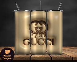 Gucci Tumbler Wrap, Logo LV 3d Inflatable, Fashion Patterns, Logo Fashion Tumbler -12 by Wagner