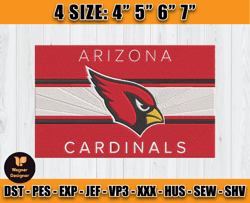Cardinals Embroidery, NFL Cardinals Embroidery, NFL Machine Embroidery Digital, 4 sizes Machine Emb Files - 03 -Wagner
