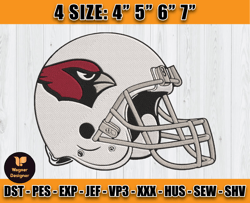 Cardinals Embroidery, NFL Cardinals Embroidery, NFL Machine Embroidery Digital, 4 sizes Machine Emb Files - 04 -Wagner