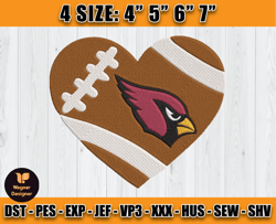 Cardinals Embroidery, NFL Cardinals Embroidery, NFL Machine Embroidery Digital, 4 sizes Machine Emb Files - 08 -Wagner