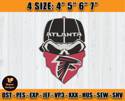 Atlanta Falcons Embroidery, NFL Falcons Embroidery, NFL Machine Embroidery Digital, 4 sizes Machine Emb Files -01-Wagner