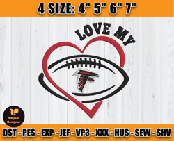 Atlanta Falcons Embroidery, NFL Falcons Embroidery, NFL Machine Embroidery Digital, 4 sizes Machine Emb Files-08-Wagner