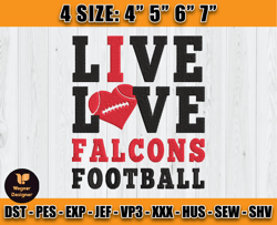 Atlanta Falcons Embroidery, NFL Falcons Embroidery, NFL Machine Embroidery Digital, 4 sizes Machine Emb Files-19-Wagner