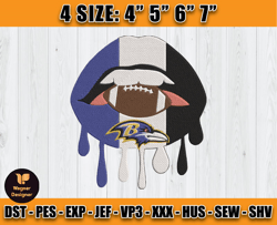 Ravens Embroidery, NFL Ravens Embroidery, NFL Machine Embroidery Digital, 4 sizes Machine Emb Files-07-Wagner