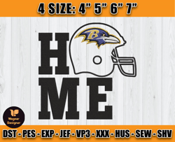 Ravens Embroidery, NFL Ravens Embroidery, NFL Machine Embroidery Digital, 4 sizes Machine Emb Files -15-Wagner