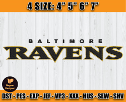 Ravens Embroidery, NFL Ravens Embroidery, NFL Machine Embroidery Digital, 4 sizes Machine Emb Files -22-Wagner