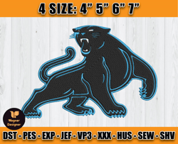 Panthers Embroidery, NFL Panthers Embroidery, NFL Machine Embroidery Digital, 4 sizes Machine Emb Files - 03 Wagner