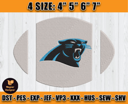 Panthers Embroidery, NFL Panthers Embroidery, NFL Machine Embroidery Digital, 4 sizes Machine Emb Files -15 Wagner