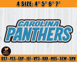 Panthers Embroidery, NFL Panthers Embroidery, NFL Machine Embroidery Digital, 4 sizes Machine Emb Files -23 Wagner