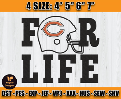 Chicago Bears Embroidery, NFL Bears Embroidery, NFL Machine Embroidery Digital, 4 sizes Machine Emb Files -10 Wagner