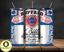 Buffalo Bills Tumbler Wrap,Vintage Budweise Tumbler Wrap 36
