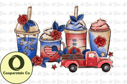 4th of July Coffee PNG