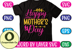 Happy Mothers Day Svg Design 02