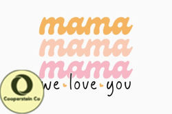 Mama We Love You Retro Svg Design 297