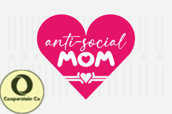 Anti-social Mom,Mothers Day SVG Design162
