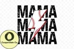 Baseball Mama Stacked PNG Design206