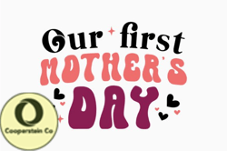 Our First Mothers Day Retro Mothers Day Design 355