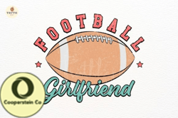 Vintage Football Girlfriend Png Design 139