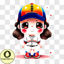 cartoon baseball player in batting stance png design 21