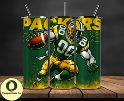 Green Bay Packers NFL Tumbler Wraps, Tumbler Wrap Png, Football Png, Logo NFL Team, Tumbler Design 12