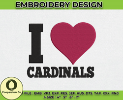 Cardinals Embroidery Designs, NFL Logo Embroidery, Machine Embroidery Pattern -01 by Cooperstein.