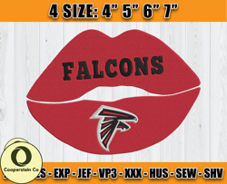 Atlanta Falcons Embroidery, NFL Falcons Embroidery, NFL Machine Embroidery Digital, 4 sizes Machine Emb Files-02-Coopers