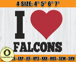 Atlanta Falcons Embroidery, NFL Falcons Embroidery, NFL Machine Embroidery Digital, 4 sizes Machine Emb Files-06-Coopers