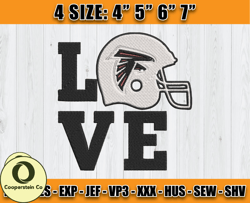 Atlanta Falcons Embroidery, NFL Falcons Embroidery, NFL Machine Embroidery Digital, 4 sizes Machine Emb Files -12-Cooper