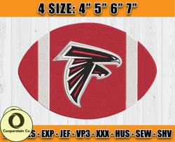 Atlanta Falcons Embroidery, NFL Falcons Embroidery, NFL Machine Embroidery Digital, 4 sizes Machine Emb Files -13-Cooper