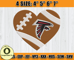 Atlanta Falcons Embroidery, NFL Falcons Embroidery, NFL Machine Embroidery Digital, 4 sizes Machine Emb Files -15-Cooper