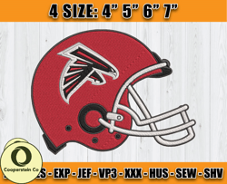 Atlanta Falcons Embroidery, NFL Falcons Embroidery, NFL Machine Embroidery Digital, 4 sizes Machine Emb Files -17-Cooper