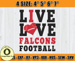 Atlanta Falcons Embroidery, NFL Falcons Embroidery, NFL Machine Embroidery Digital, 4 sizes Machine Emb Files-19-Coopers