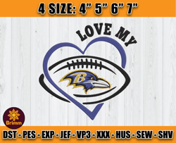 Ravens Embroidery, NFL Ravens Embroidery, NFL Machine Embroidery Digital, 4 sizes Machine Emb Files-06-Cooperstein
