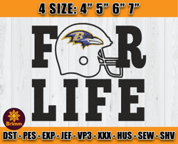 Ravens Embroidery, NFL Ravens Embroidery, NFL Machine Embroidery Digital, 4 sizes Machine Emb Files-08-Cooperstein