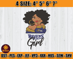 Ravens Embroidery, Betty Boop Embroidery, NFL Machine Embroidery Digital, 4 sizes Machine Emb Files -17-Cooperstein